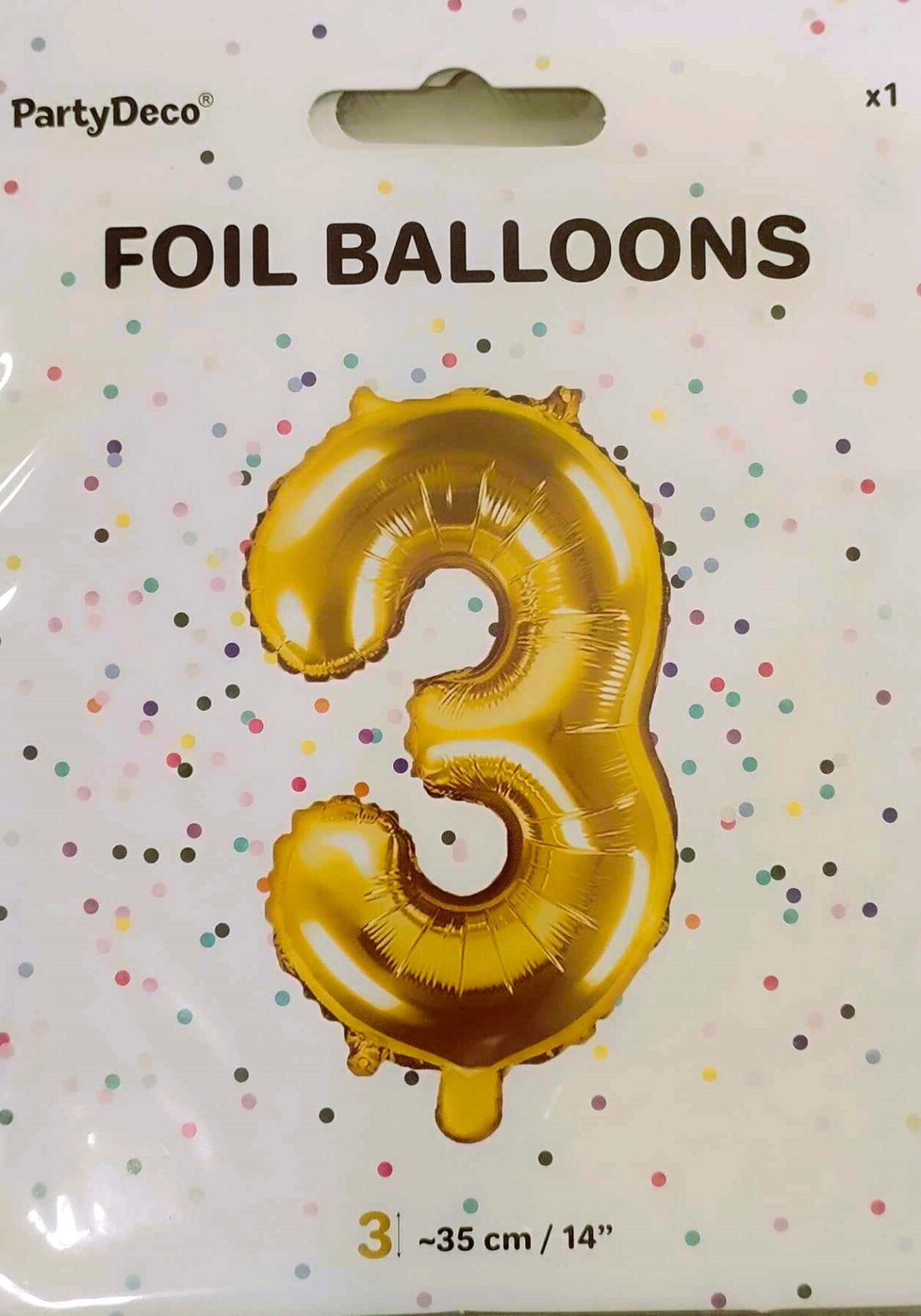 foil balloon gold 3